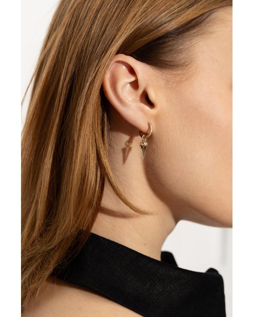AllSaints Black Earrings With Charms,