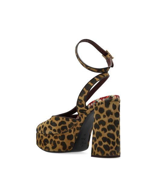 Etro Brown Platform Sandals