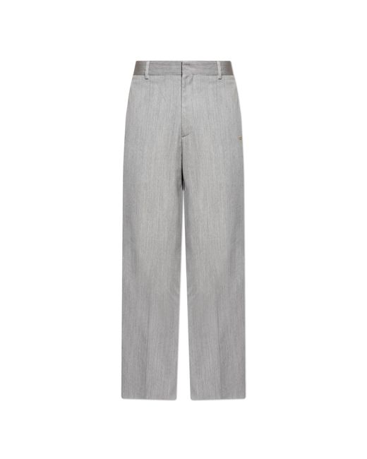 Amiri Gray Creased Trousers for men