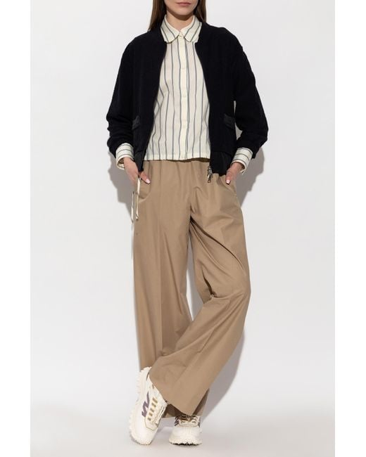 Moncler White Striped Shirt