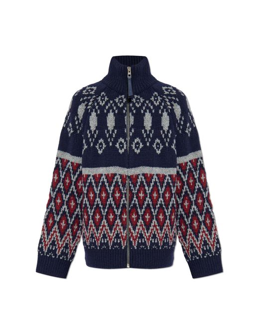 Loewe Blue Wool Sweater for men