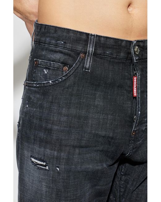 DSquared² Black "Teddy" Jeans for men