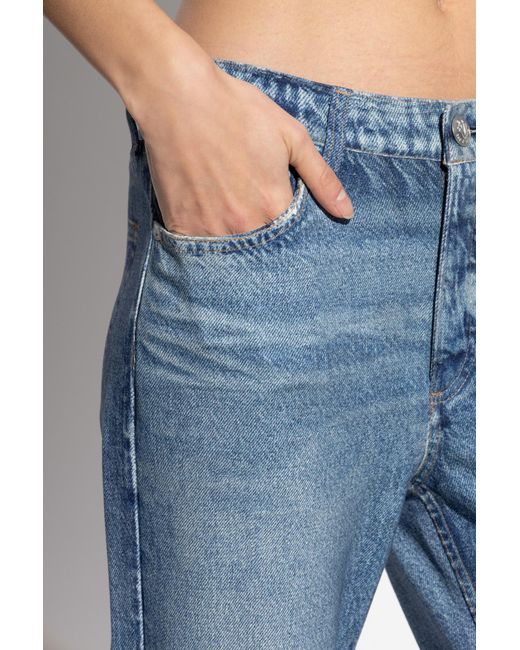 Rag & Bone Blue Flared Leg Trousers