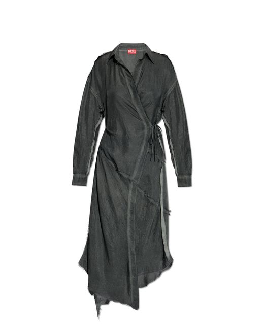 DIESEL Dress D-Raven-Q1 in Black | Lyst UK