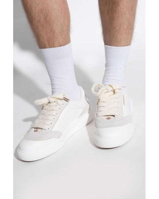 Casablanca White Sports Shoes With Logo for men