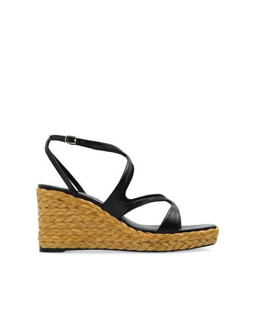 Jimmy Choo Black Wedge Shoes 'Ayla'