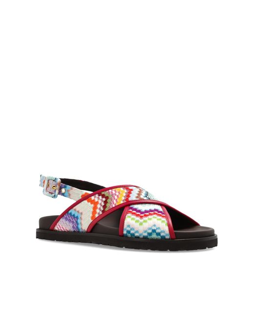 Missoni White Patterned Sandals