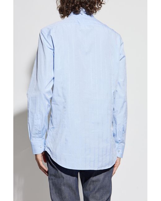 Etro Blue Patterned Shirt for men