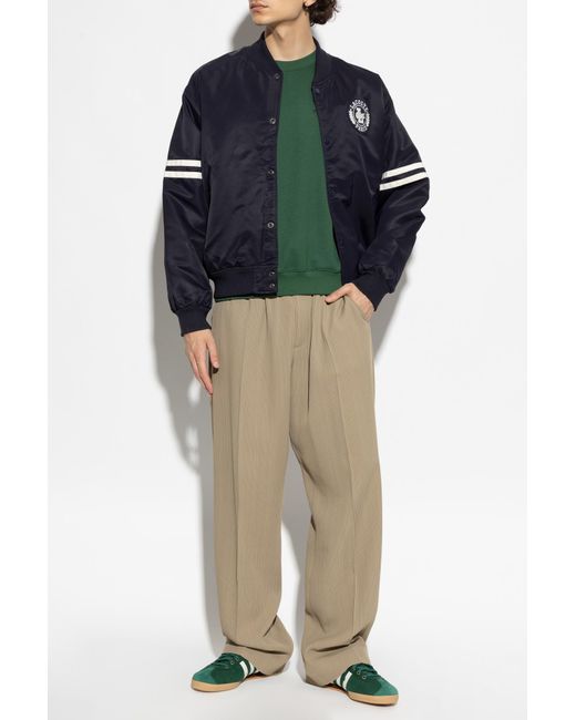 Lacoste Green Sweatshirt With Embroidered Logo for men