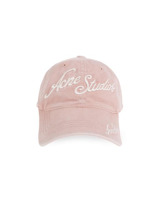 Acne Pink Baseball Cap