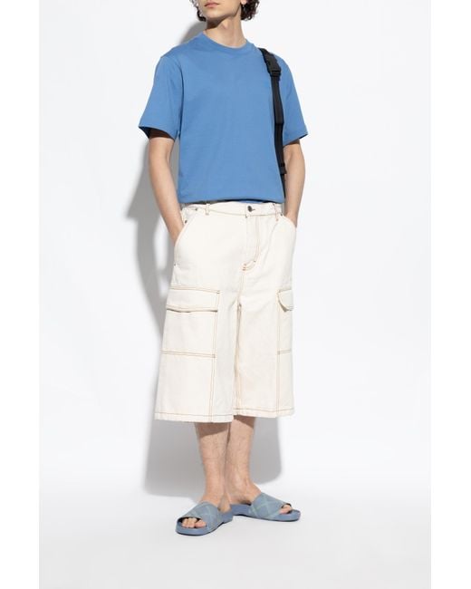 Burberry White Slides Dive for men