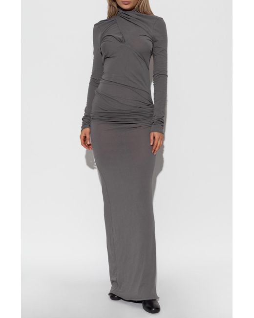 Entire studios Gray Long Fitted Dress