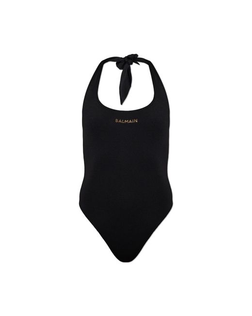Balmain Black One-Piece Swimsuit