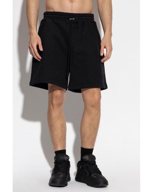 Amiri Black Cotton Shorts for men