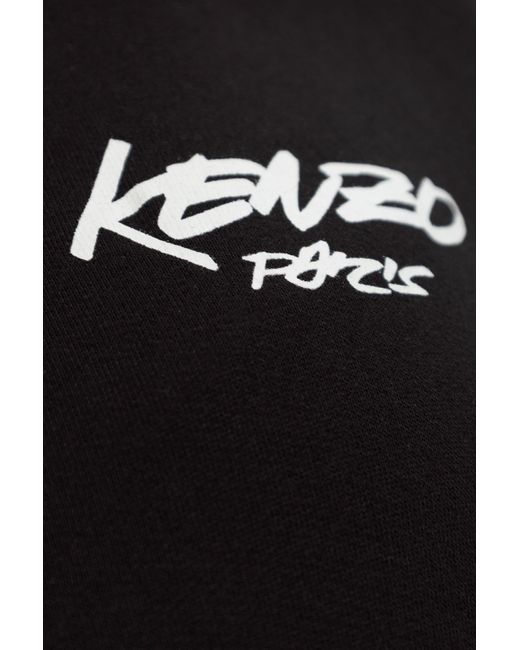 KENZO Black Sweatshirt With Printed Logo