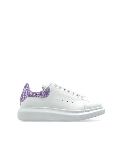 Alexander McQueen White Sports Shoes With Logo