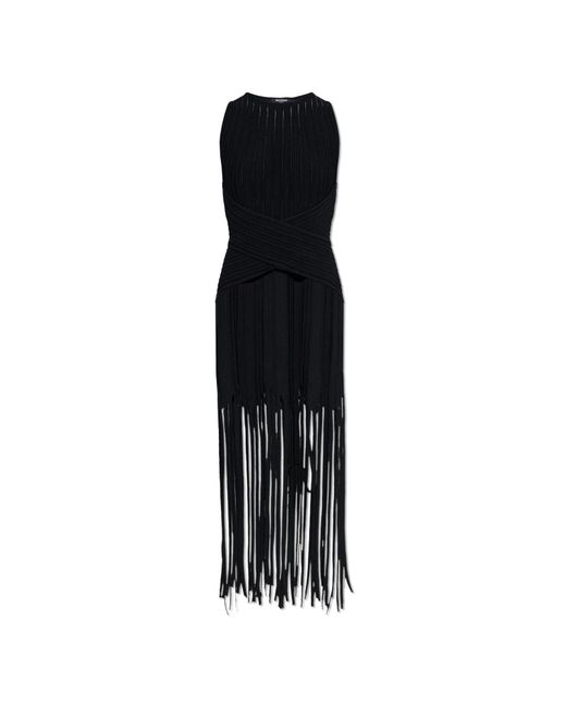 Balmain Black Sleeveless Dress