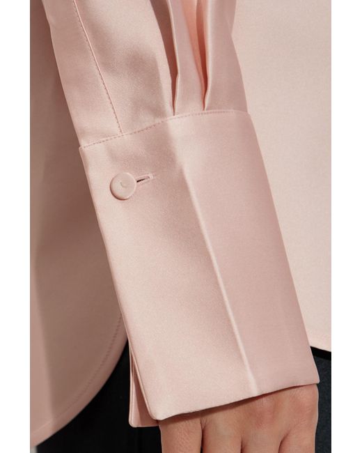 Jil Sander Pink Top With A Silk Finish