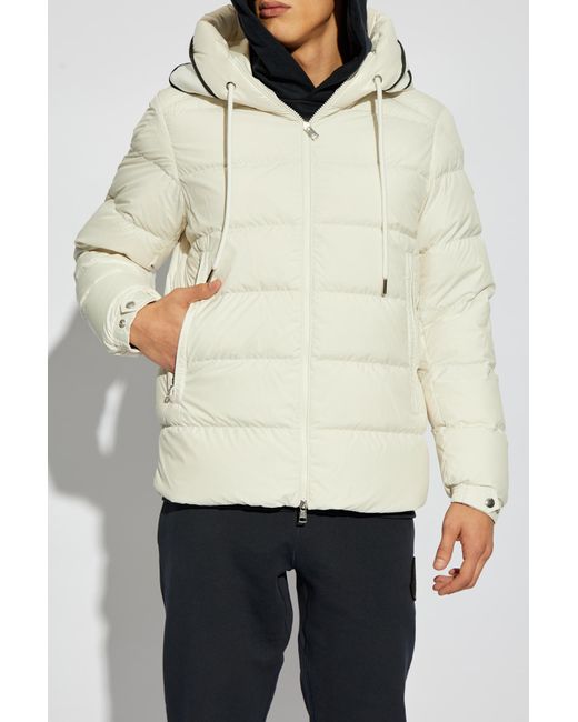 Moncler White Down Jacket Cardere for men