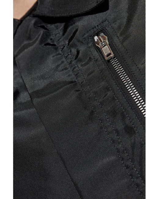 Rick Owens Black Jacket 'Concaled' for men