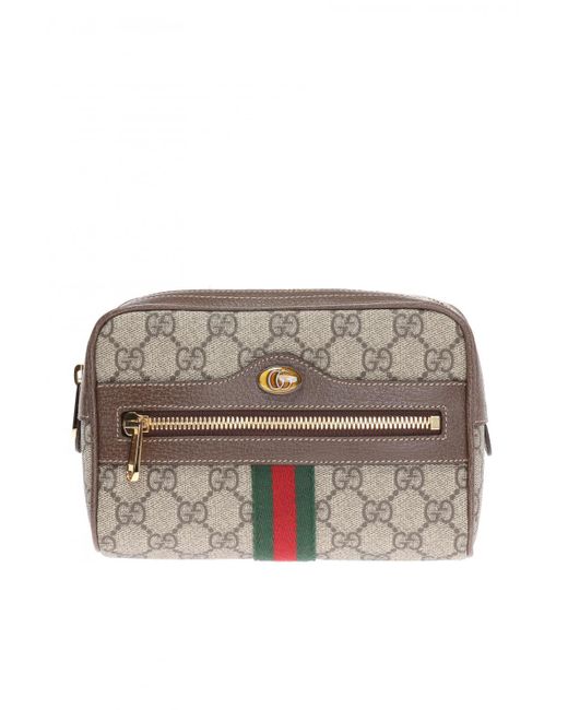Gucci Brown Ophidia GG Supreme Small Belt Bag Bag