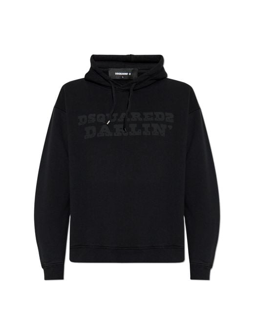 DSquared² Black Hoodie for men