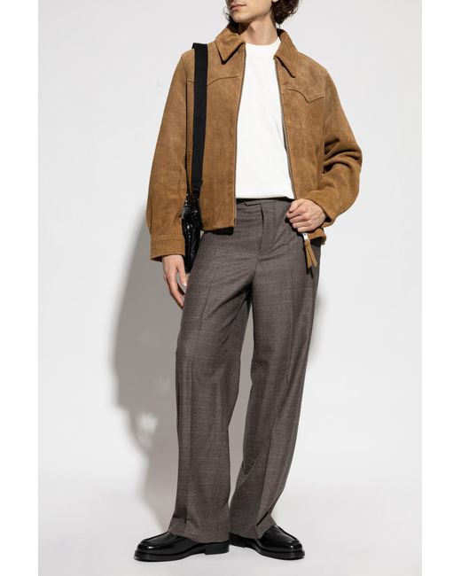 AllSaints Brown 'Dellcot' Suede Jacket for men
