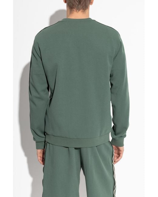 EA7 Green Sweatshirt With Logo Patch for men