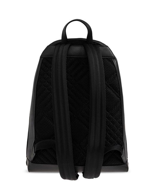Burberry Black Backpack With Logo for men
