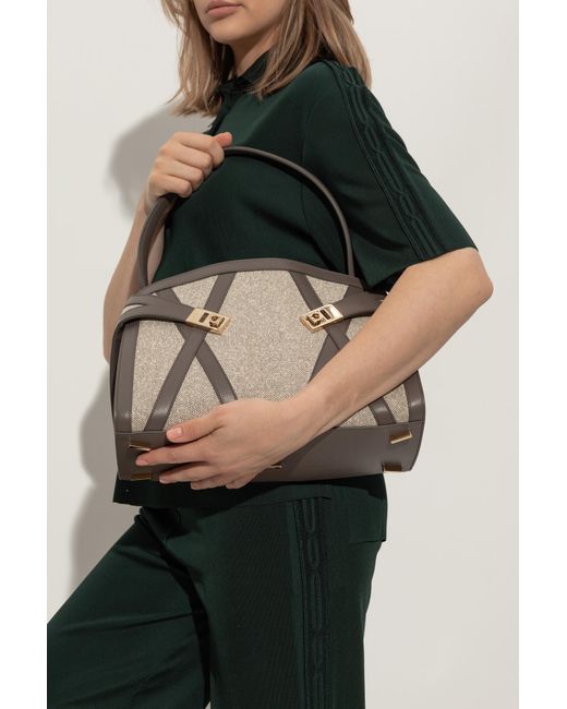 Ferragamo Natural Handbag `hug`,