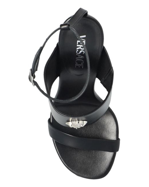 Versace Natural Heeled Sandals