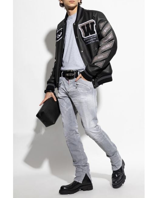 DSquared² Men's Black Tapered Leg Jeans