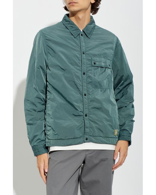 Paul Smith Gray Jacket With Logo Patch for men