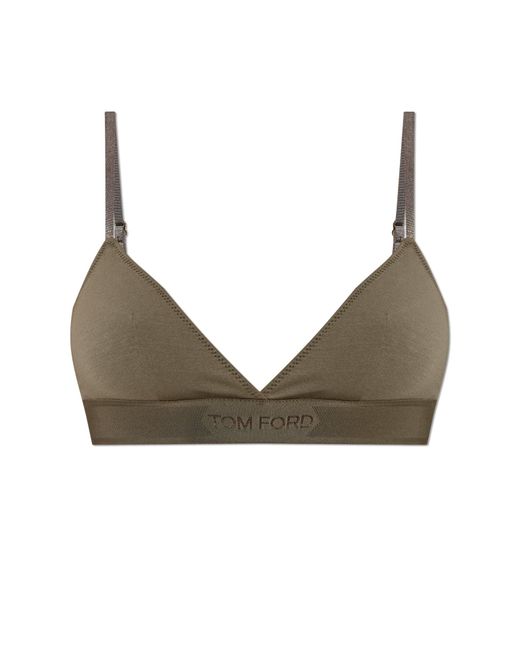 Tom Ford Brown Logo Bra