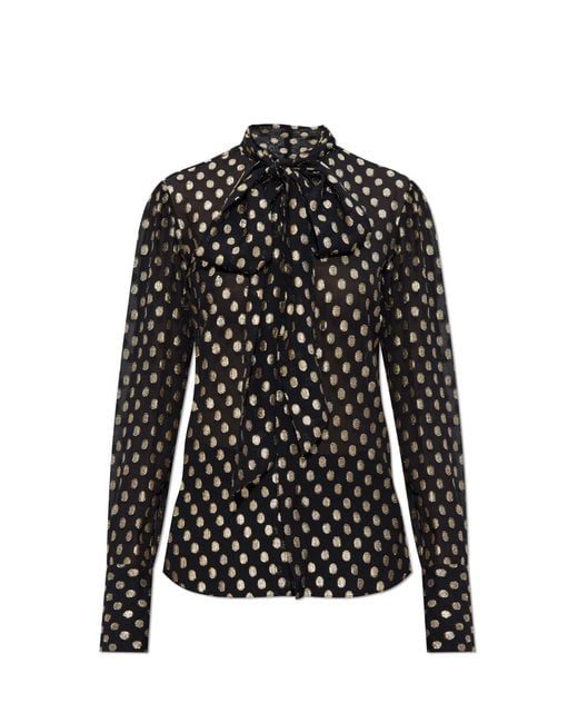 DSquared² Black Shirt With Lurex Thread