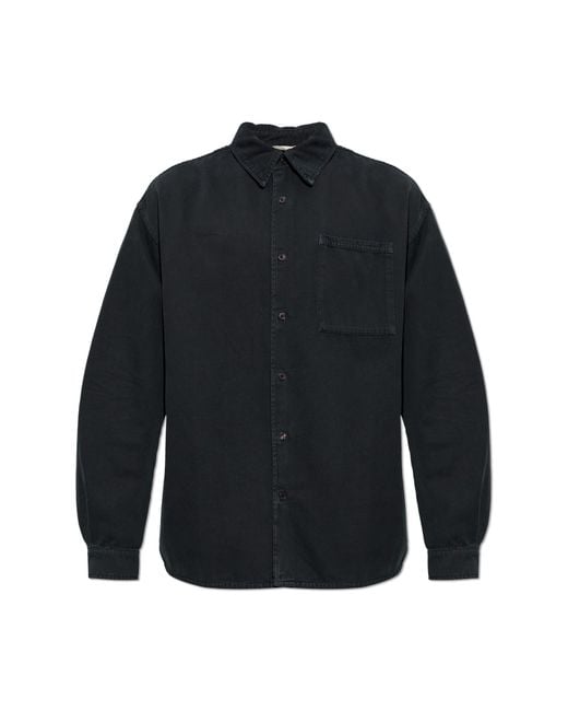 American Vintage Blue Denim Shirt for men