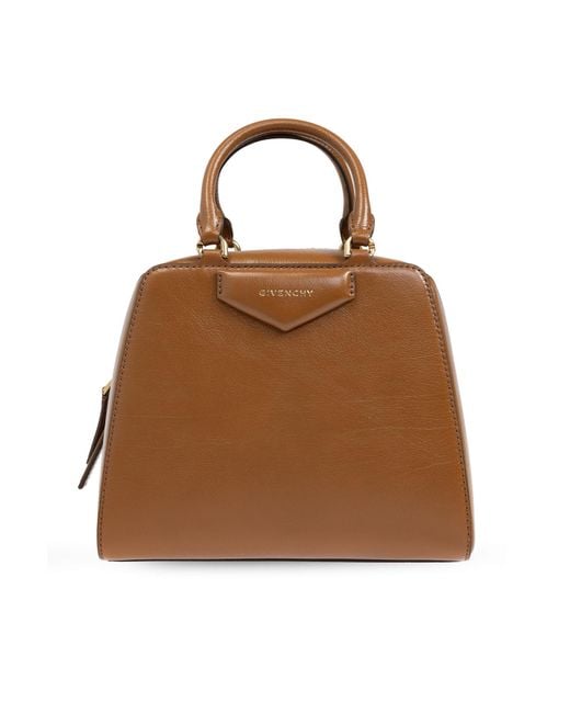 Givenchy Brown 'Antigona Cube Mini' Shoulder Bag