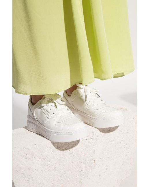 MICHAEL Michael Kors White 'lexi' Lace-up Sneakers