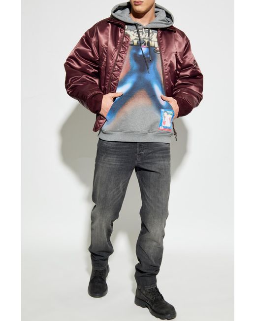 DIESEL Blue Hoodie -Boxt-Hood-V4' for men