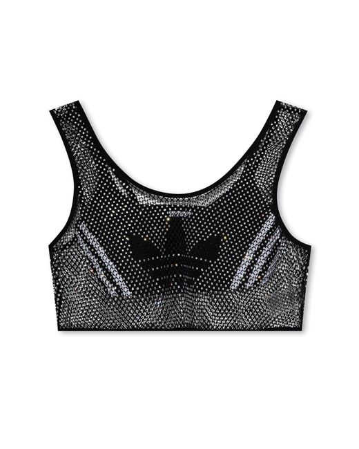 Adidas Originals Black Two-layer Crop Top