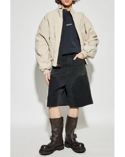 Balenciaga Natural Reversible Jacket With Stand-Up Collar for men