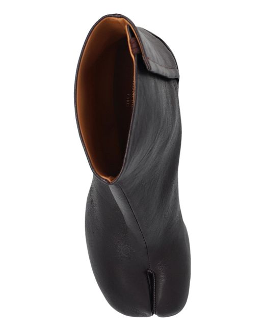 Maison Margiela Black Ankle Boots With "Tabi" Cut-Out