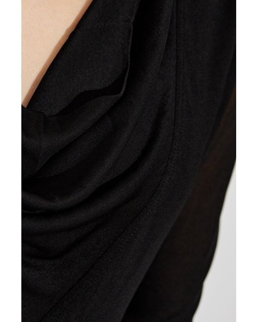 Totême  Black Toteme Draped Dress