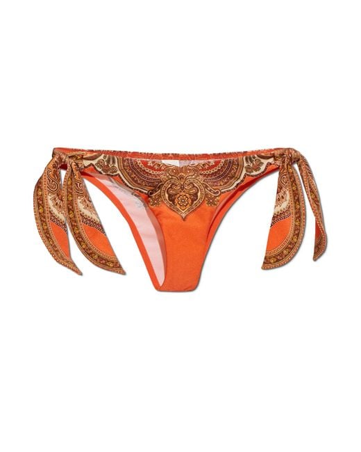 Zimmermann Orange Bottom Of Swimsuit