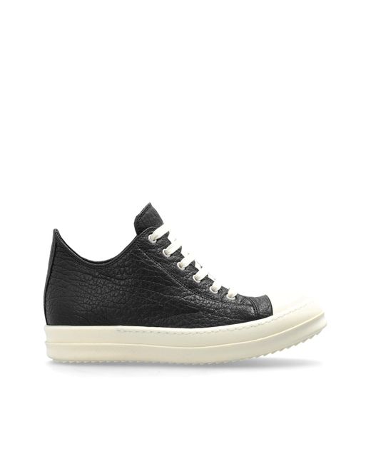 Rick Owens Black 'Low Sneaks' Sports Shoes