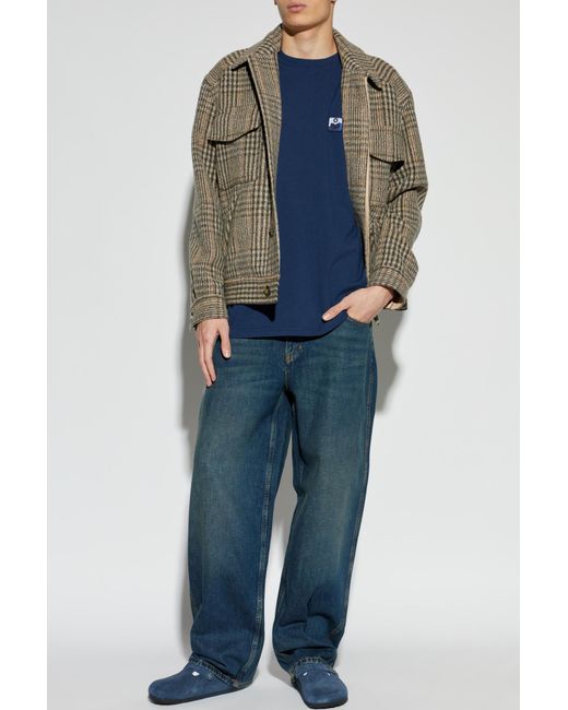 Isabel Marant Blue T-Shirt "Hugo" for men