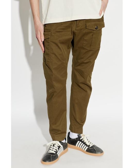 DSquared² Green 'Cargo' Trousers for men