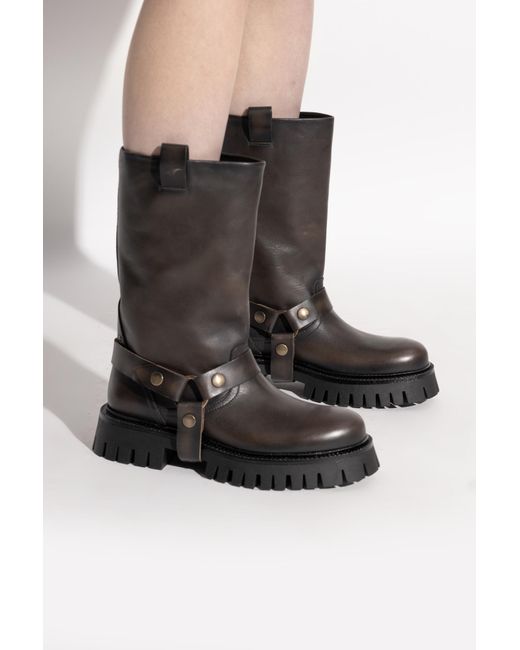 Golden Goose Deluxe Brand Black "Kurt Chunky" Ankle Boots