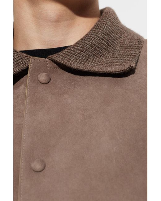 J.W. Anderson Gray Suede Jacket for men
