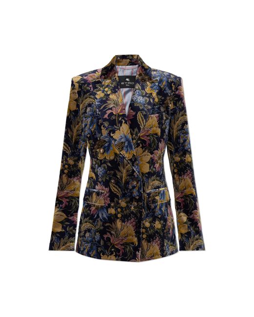 Etro Black Velvet Blazer